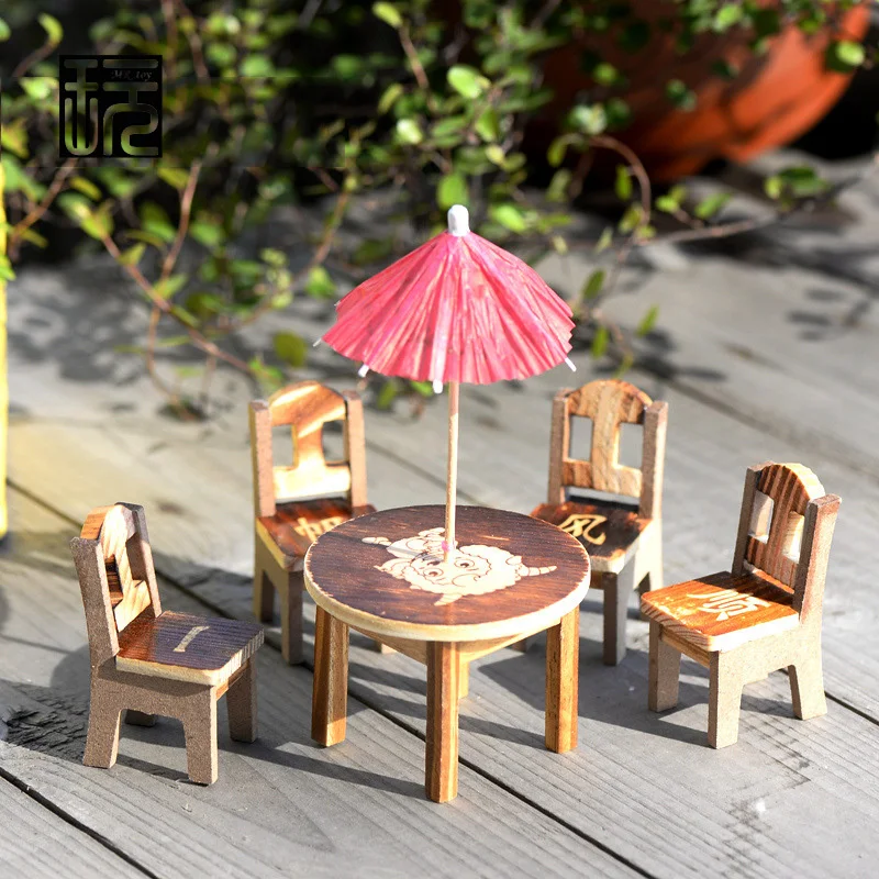Настольная мини-модель стула 5 шт./компл. имитация Феи сада миниатюрные украшения