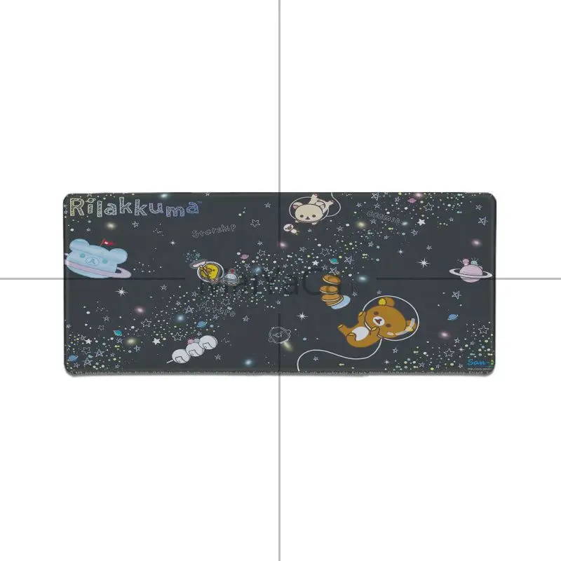Lock Edge 30x80cm Maiyaca милые rilakkuma Нескользящие прочные компьютерные коврики большой игровой коврик для мыши ПК компьютерный коврик muismat игровой - Цвет: Lock Edge 30x80cm
