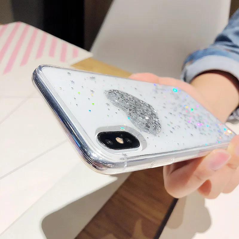 Чехол для телефона Huawei Y9 2018 Y7 2019 Y6 Prime милый женский Блестящий Мягкий защитный