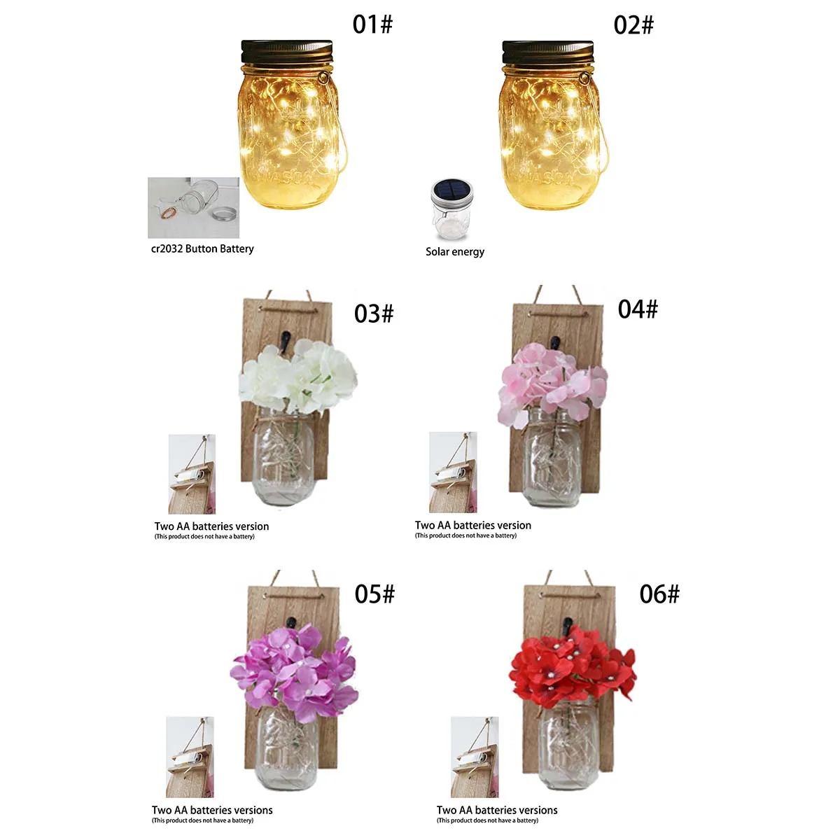 Светодиодный солнечный Сказочный колпачок свет крышки для банок лампа