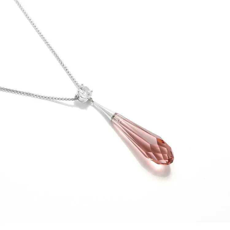 Ожерелье Warme Farben с кристаллами Swarovski для женщин, хорошее ювелирное изделие в форме капли, Кристальное ожерелье с подвеской