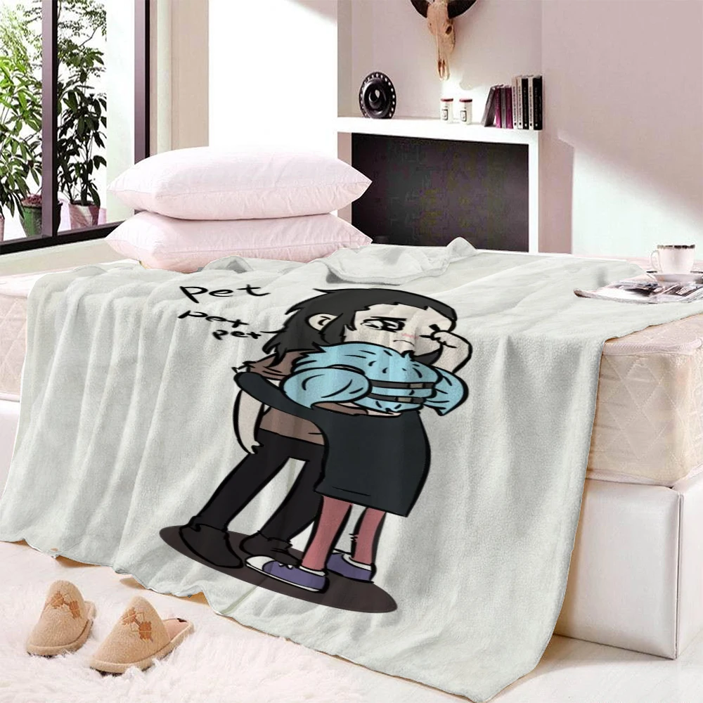 Мультяшное одеяло популярная игра Салли лицо персонаж комиксы узор детские