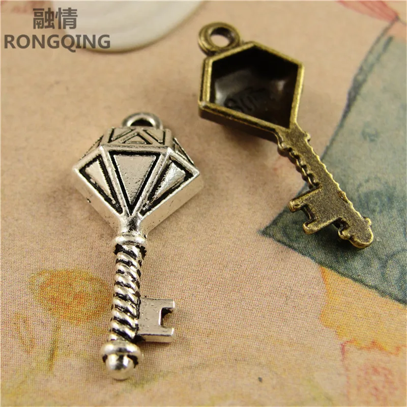 

RONGQING 100pcs/pack DIY key charm for making jewelry accessories 2019