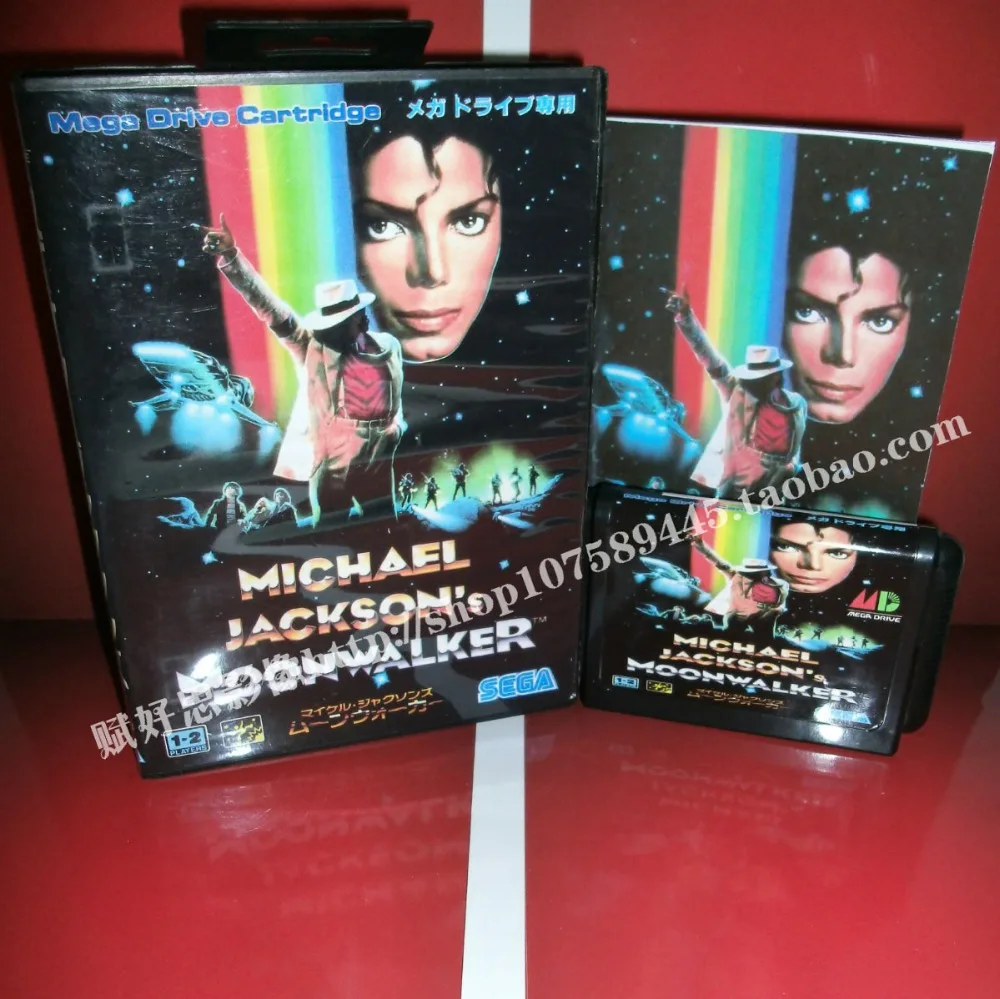 Sega MD игра Moonwalker с коробкой и руководством для 16 бит игровой картридж Megadrive бытие