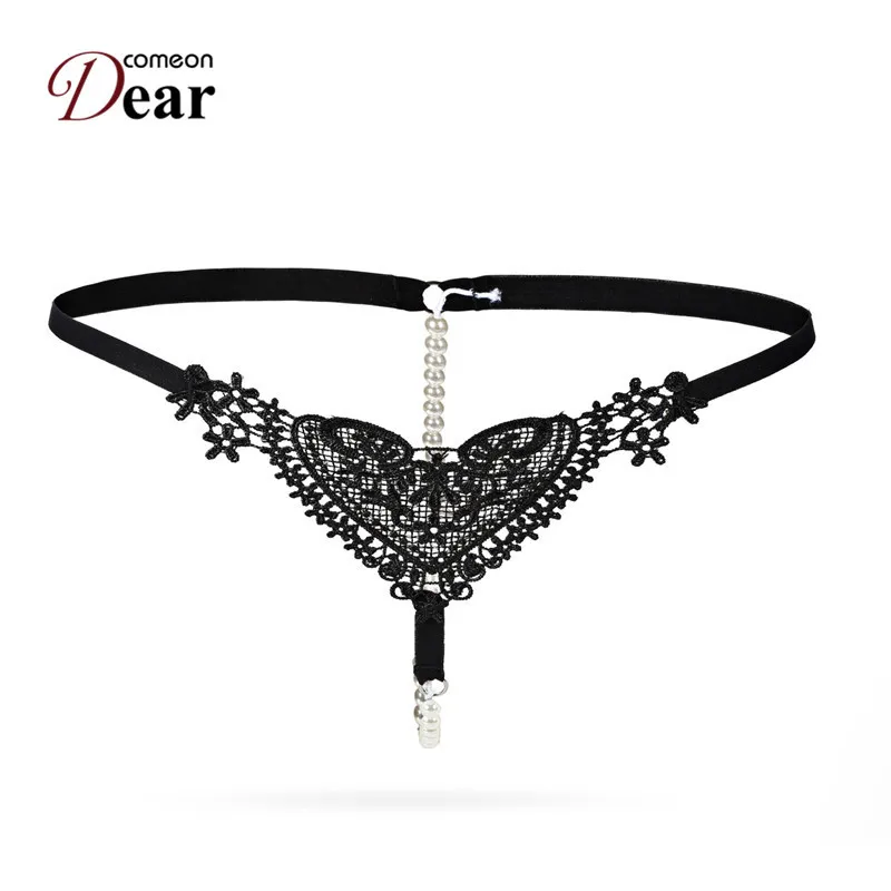 Comeondear PA5130 сексуальное женское нижнее белье с вышивкой бисером и жемчугом Majtki Damskie женские стринги и стринги Нижнее белье Женские трусы