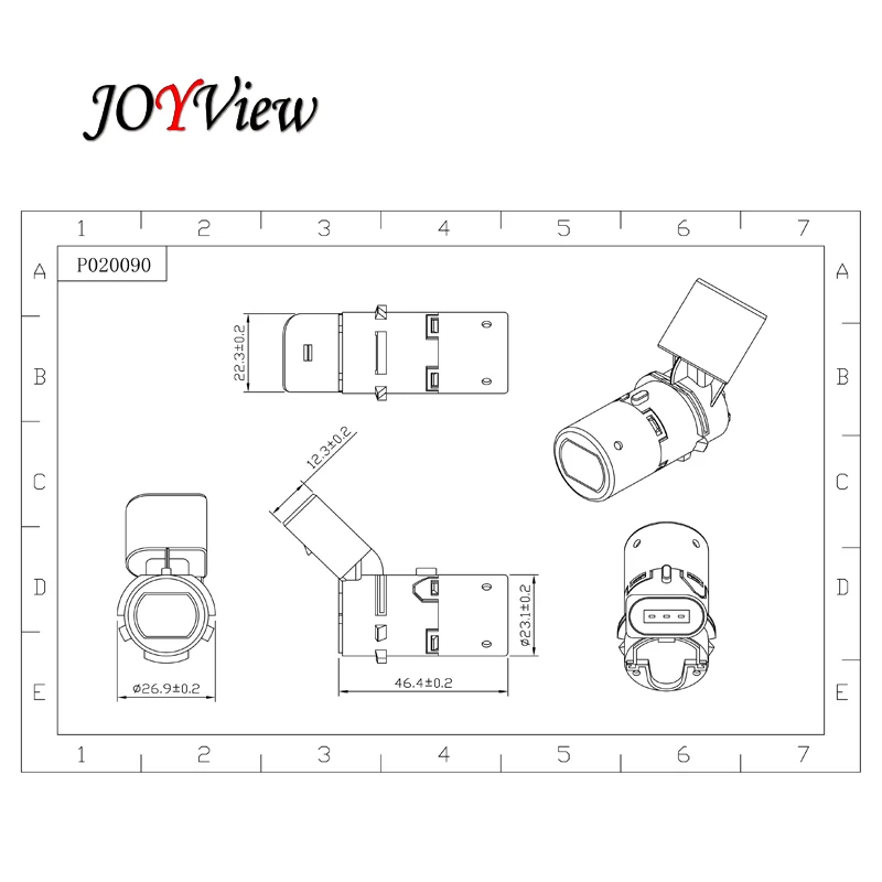 P020090 PDC/Датчик парковки для Seat Oktavia Audi A4 A6 VW Beetle T5 4 шт./партия|Датчики парковки| |