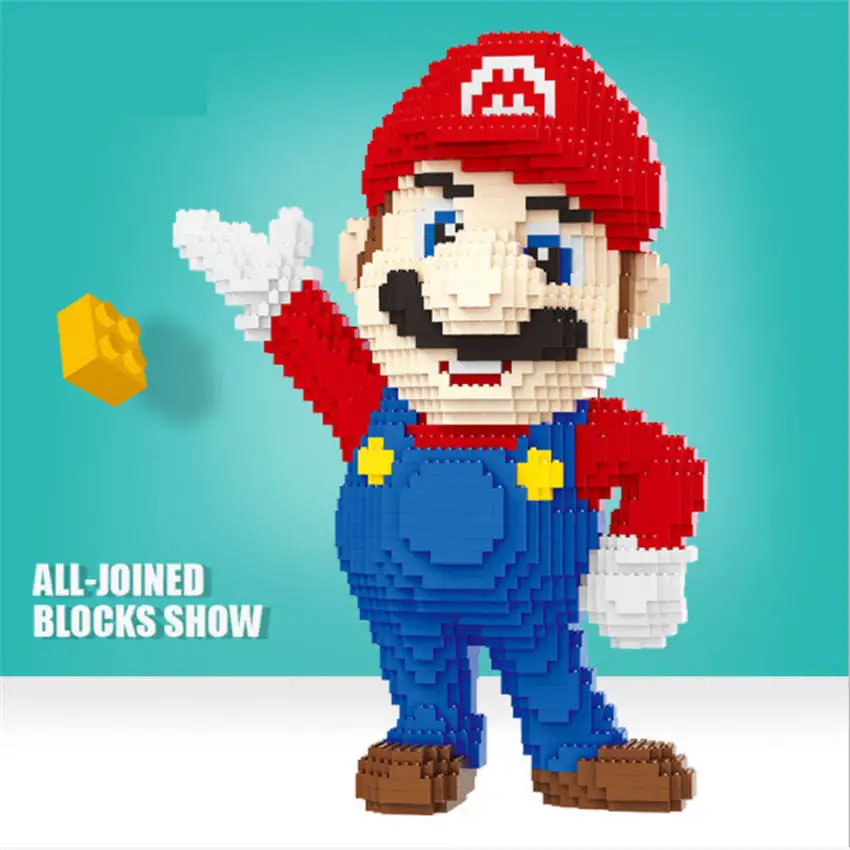 Balody big size blocks Nick fox Model Building Bricks Mario Doll robot cat Toys Anime Juguetes Gifts for TOY Shop Display