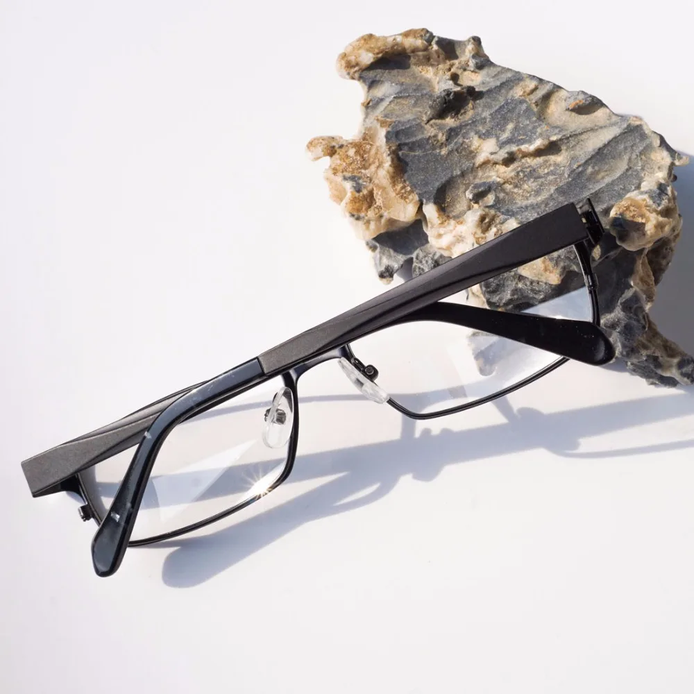 Оправа для мужских очков в стиле ретро прозрачные линзы роскошные очки из сплава