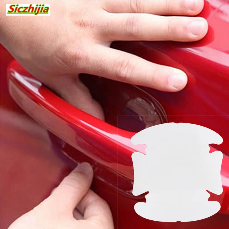 4 шт./компл.. Наклейка на дверную ручку автомобиля защита от царапин Невидимая