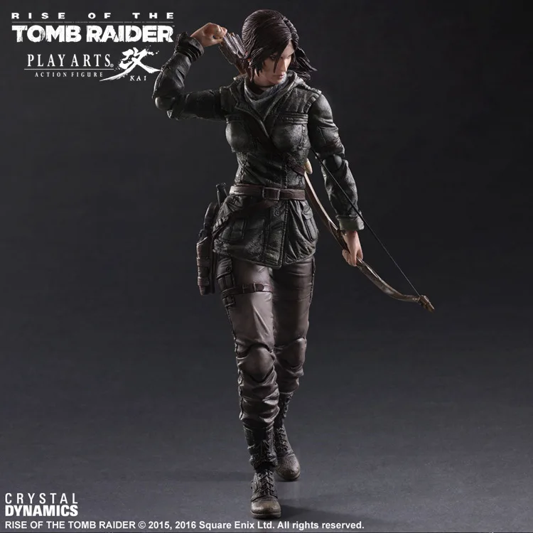 Экшн-фигурка Tomb Raider Lara Croft Play Arts Kai Toys 270 мм аниме-игрушки Rise of The Playarts | Игрушки и