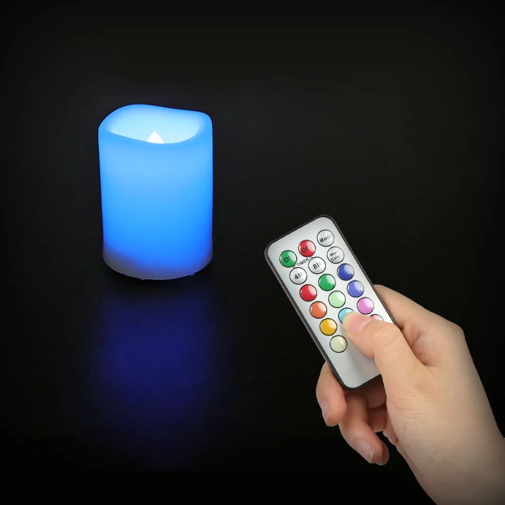EverBrite 6 шт. светодиодный светильник для свечей беспламенные Свечи с батареей и пультом дистанционного управления для декорации дома вечерние, свадебные, рождественские