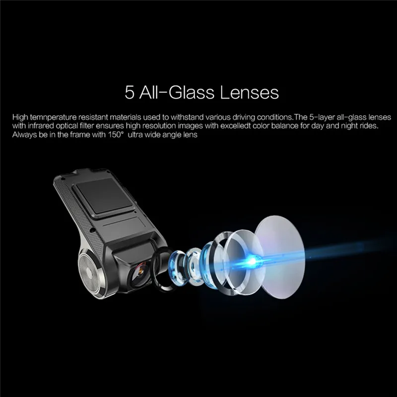 Anytek X28 Мини Автомобильный видеорегистратор Full HD 720 P Авто Цифровой видеокамера ADAS g