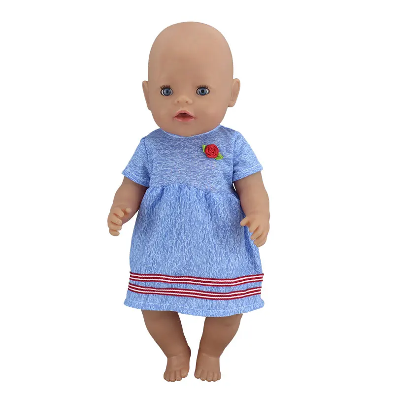 Модное платье подходит для 43 см Zapf Baby Reborn Doll 17 дюймов кукольная одежда