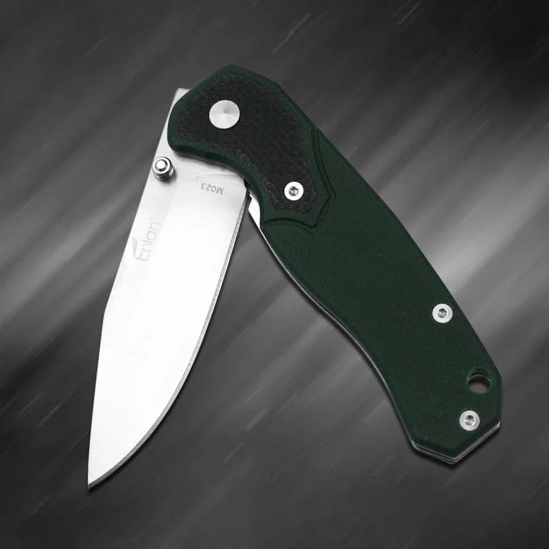 Enlan M023 горячая Распродажа складной нож 8Cr13Mov лезвие G10 ручные ножи с подвесным