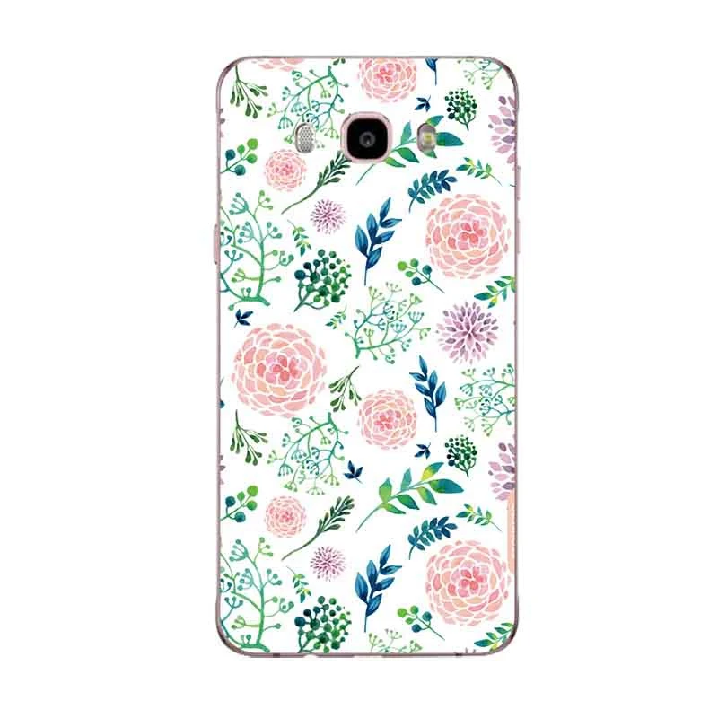 Soft TPU Phone Case For Samsung A3 A5 J3 J5 J7 J1 J2 S6 S7 S8 S8plus note8 c5 c7 c9 Colorful Flora Flower Face Painted Design017 | Мобильные