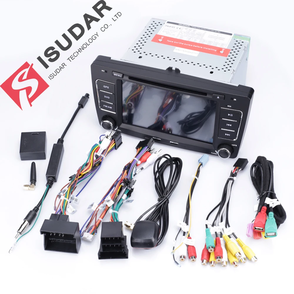 Isudar автомобильный мультимедийный плеер 2 Din Android 8 1 для SKODA/Yeti/Octavia 2013 2009 din