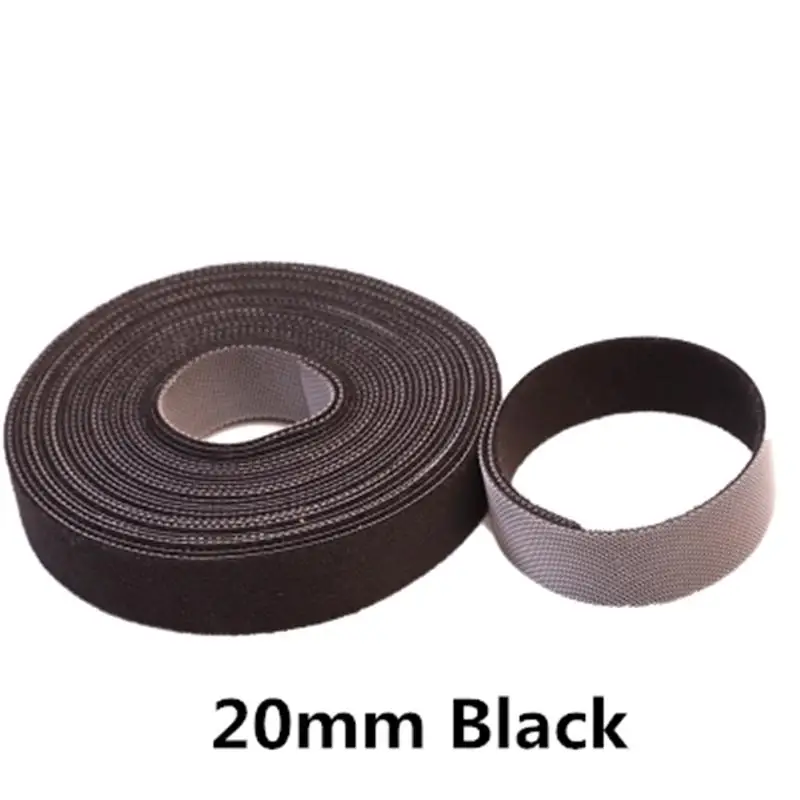 Black 2cm X 3M Волшебная Стикеры NylonHooks петли клейкая крепежная лента к спине Self швейные принадлежности "сделай сам" аксессуары лента-липучка «Magic Tape» 3 м 15/20 мм - Цвет: Black 2cm X 3M