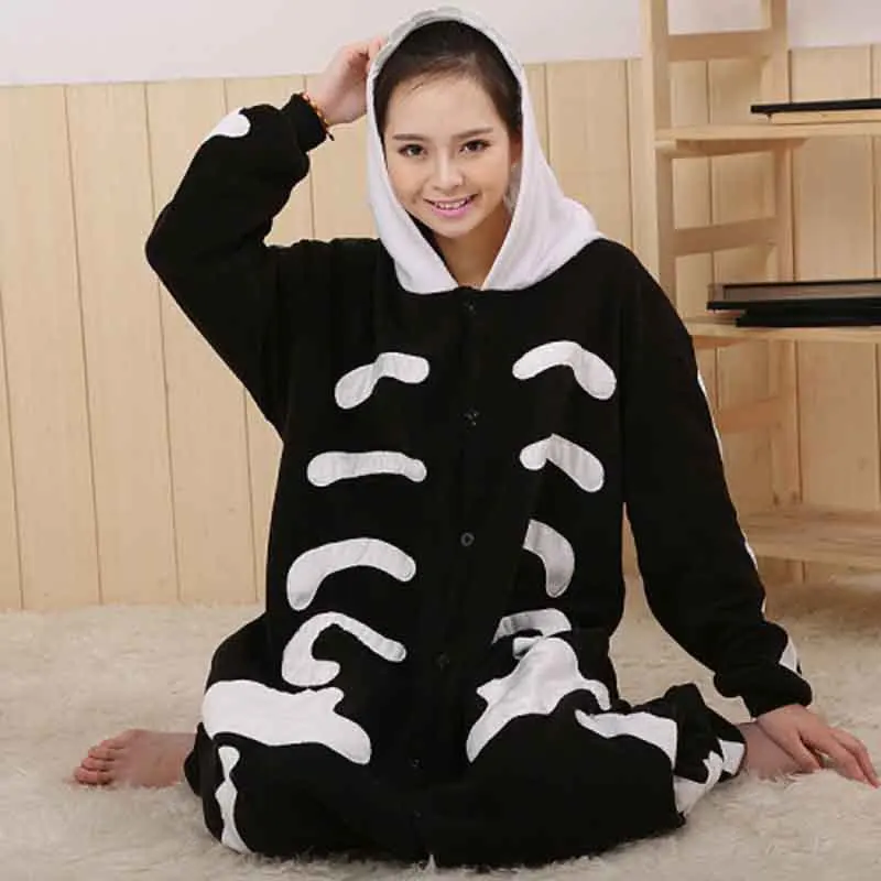 2015 все в одном фланели мультфильм косплей череп Loungewear взрослый мужской домашняя