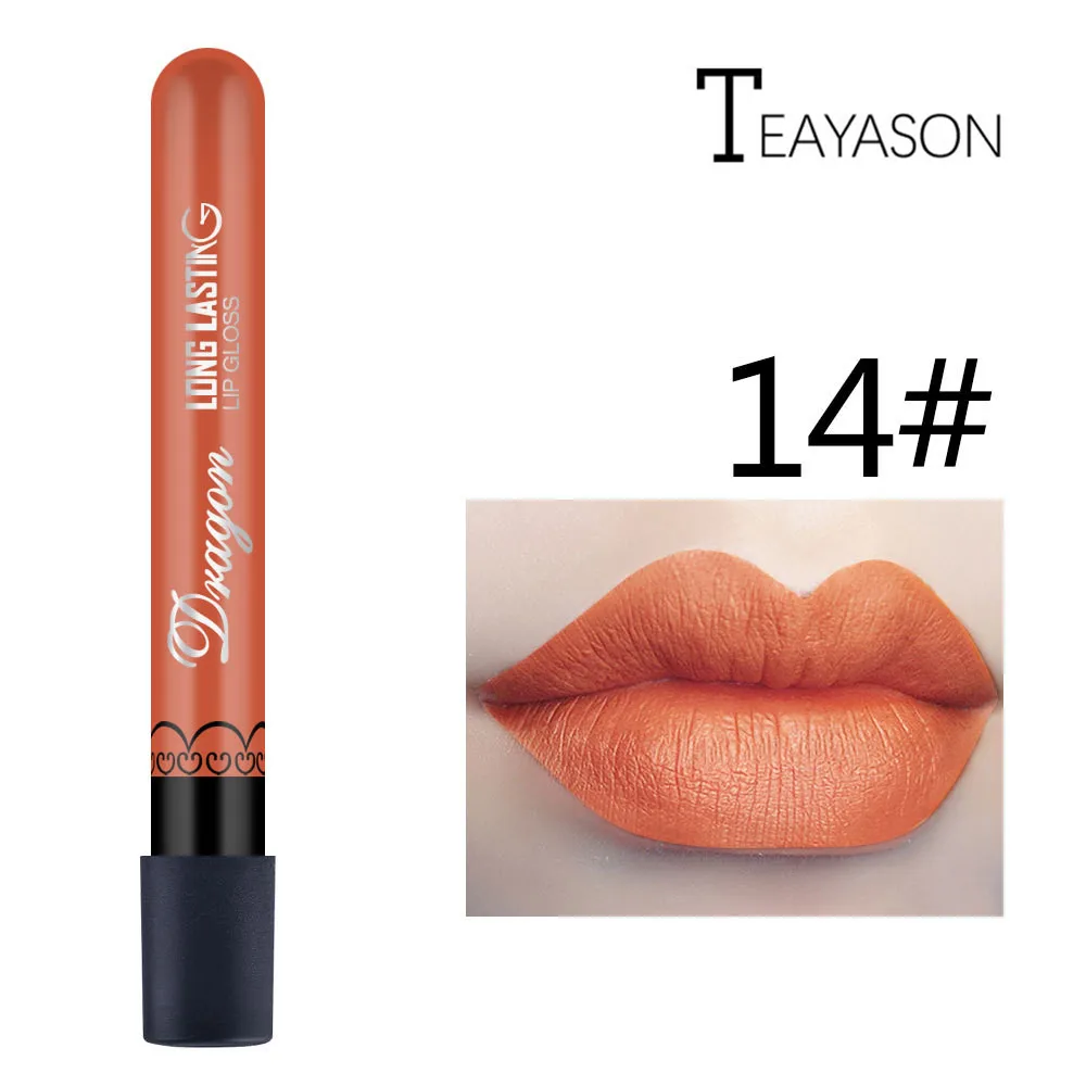 

1@# 1Pcs Sexy Pale Orange Fog Velvet Matte Lip Gloss Matte Liquid Lipstick Women Lips Matt Make Up Lip Stick Maquillaje Lipgloss