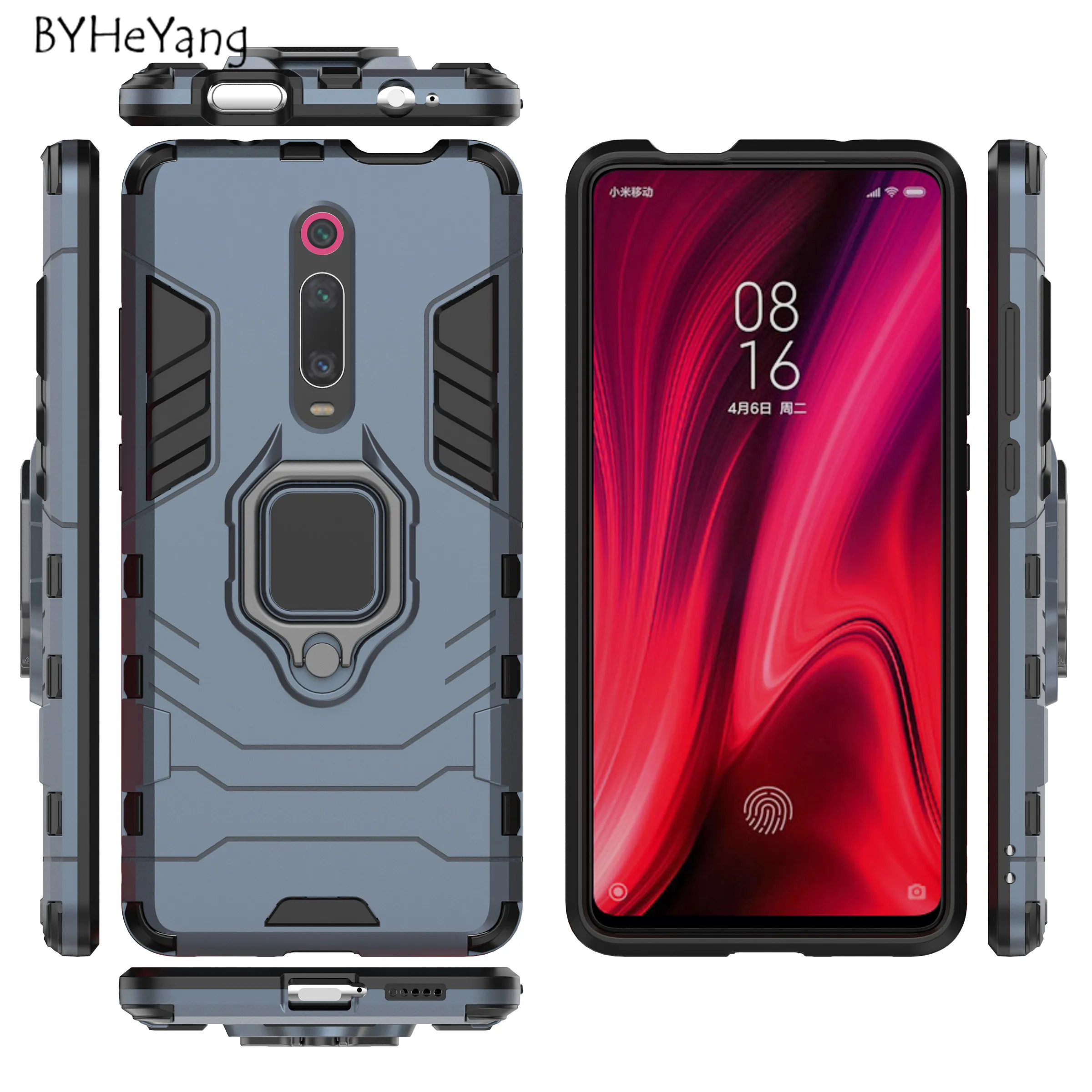 Чехол для Xiaomi Redmi K40 K30 автомобильный держатель магнитное кольцо кронштейн