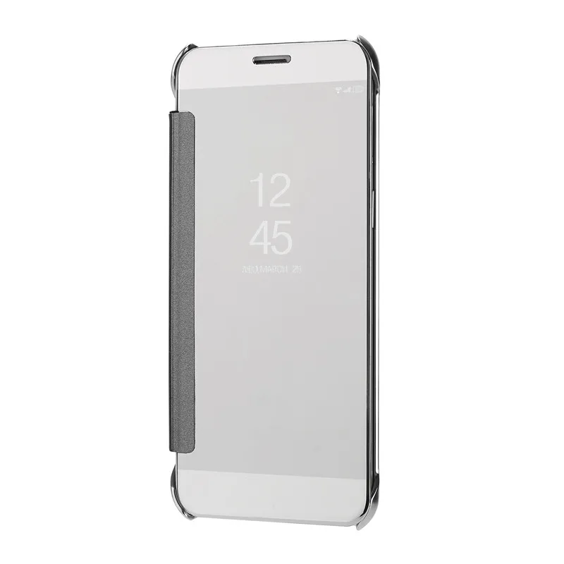 Huawei Коврики 10 Капа зеркало Smart Clear View Окно Флип кожаный Покрытие чехол для 9 8 7 Fundas