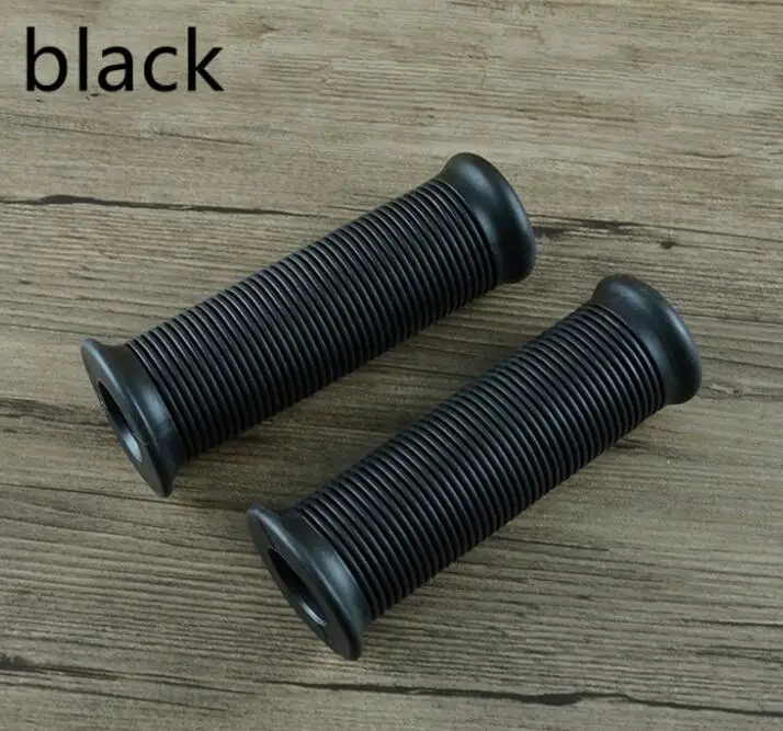 black 4 цвета Кафе racer запчасти 22 мм Резиновый мото rbike grip для мото руль мото rcycle ручки Грипсы - Цвет: black