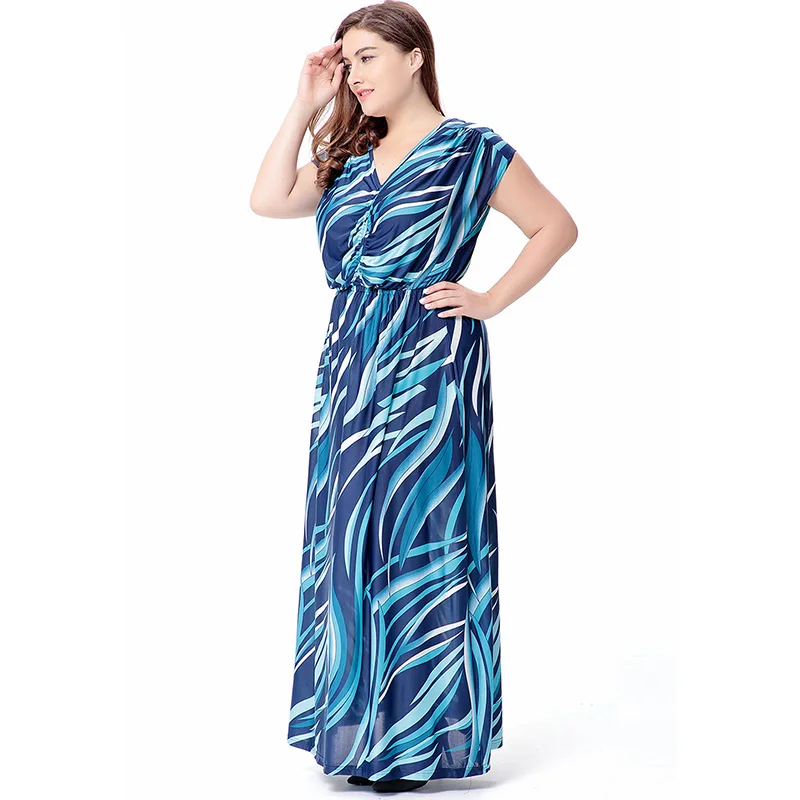Женское пляжное платье без рукавов Clobee длинное Плиссированное Платье макси с