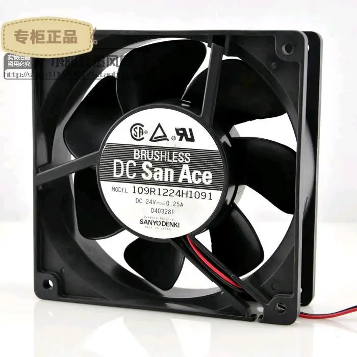 

Free Delivery. 109 r1224h1091 24 v 0.25 A original 120 * 2 38 spool flow fan