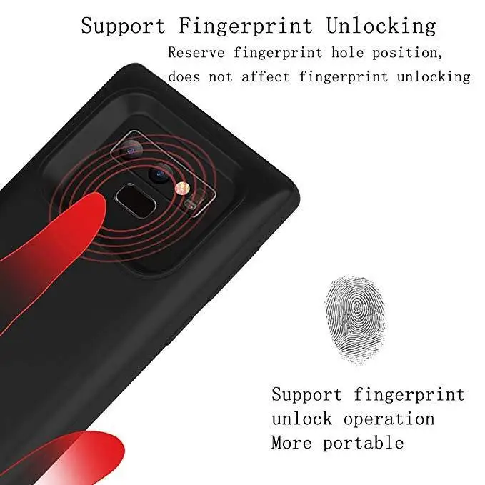 Новинка! пользовательская батарея чехол для samsung Galaxy Note 9 зарядное устройство крышка блок питания адаптер