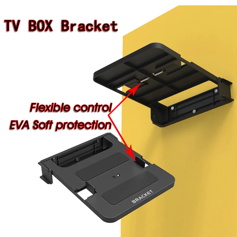 TTKK Новый ТВ приставка настенный держатель Полка Кронштейны кронштейн для H96 pro