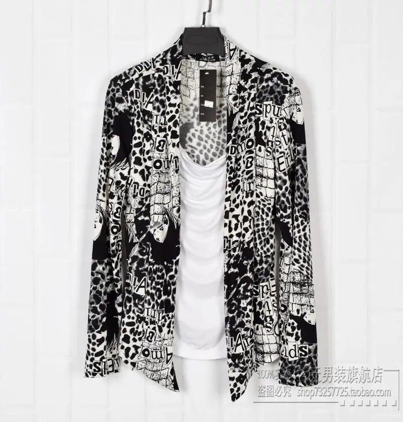 2016 Летние Цветочные Корейский Личности мужчины рубашки Ложные двух частей