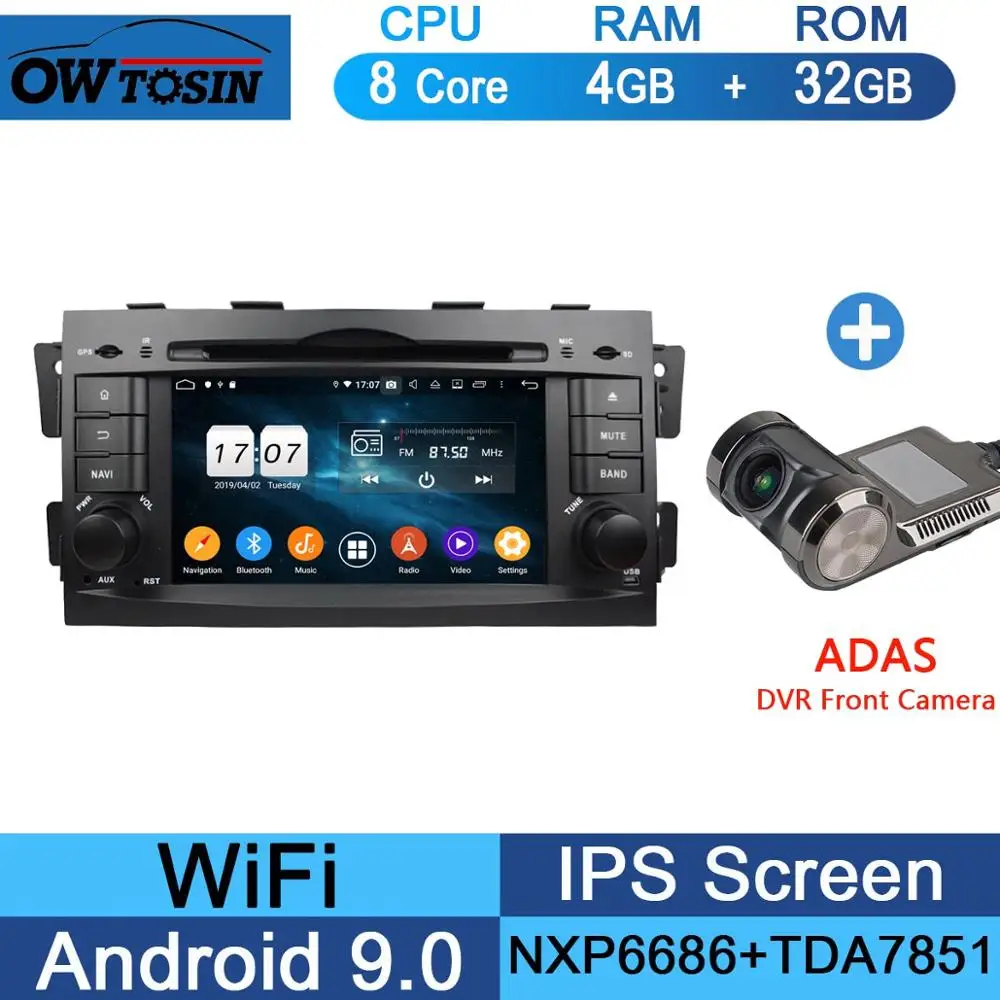32G Adas Camera " ips Octa 8 ядерный 4 Гб ОЗУ+ 64 Гб ПЗУ Android 9,0 Автомобильный DVD Радио gps Navi для Kia Mohave Borrego 2008- DSP CarPlay Parrot BT - Цвет: 32G Adas Camera