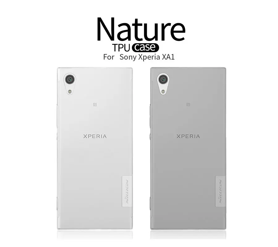 Для Xperia xa1 невидимым дело nillkin Nature прозрачный мягкий ультра-тонкий кремния ТПУ