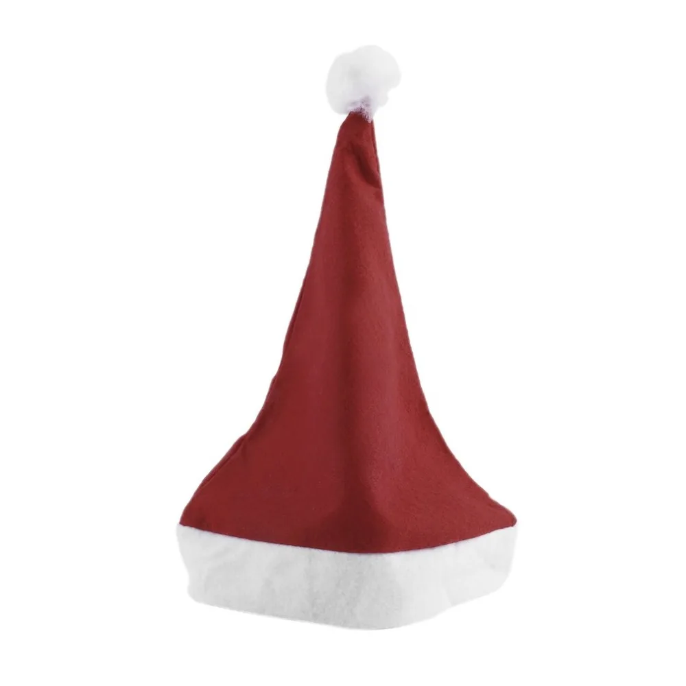 2 шт Рождественская шапка толстый Ультра мягкий плюш Санта Клаус Праздничная