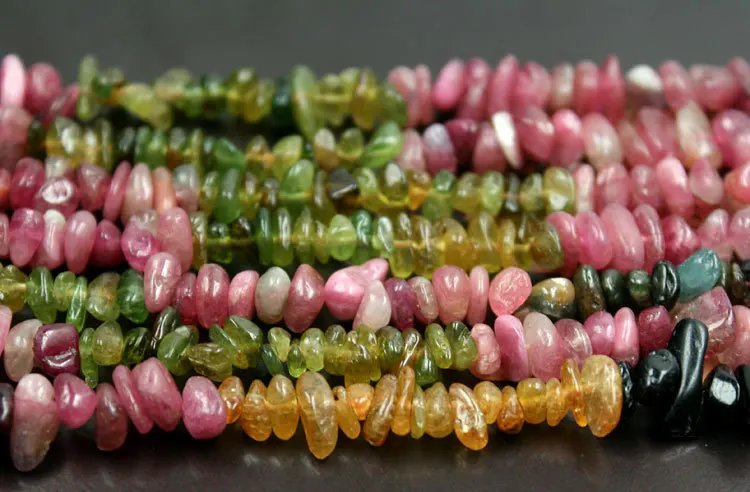 Высококачественные бусины из натурального турмалина и гравия 5-8 мм турмалиновые