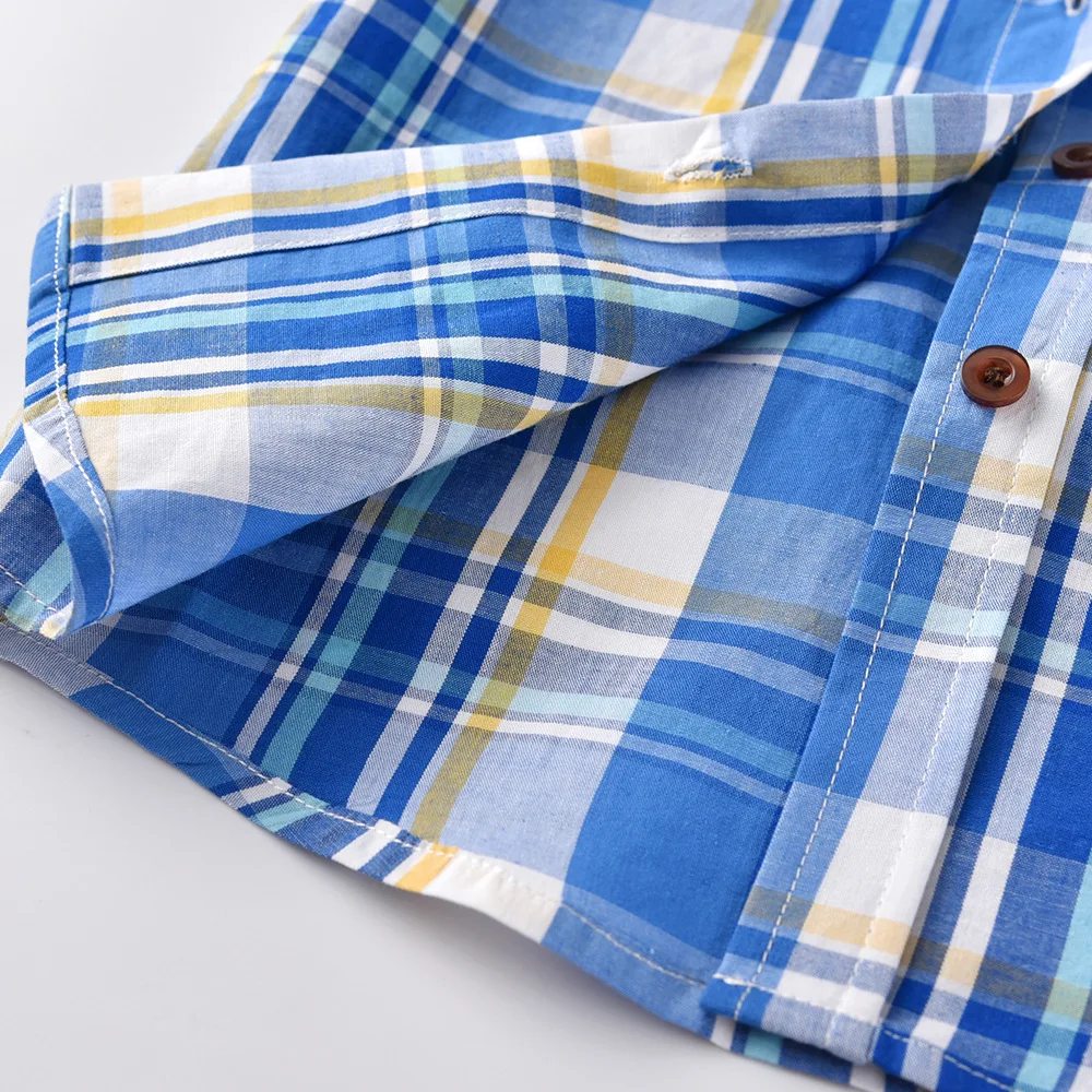 Рубашки для мальчиков лето 2018 Рубашка маленьких рубашки с коротким рукавом