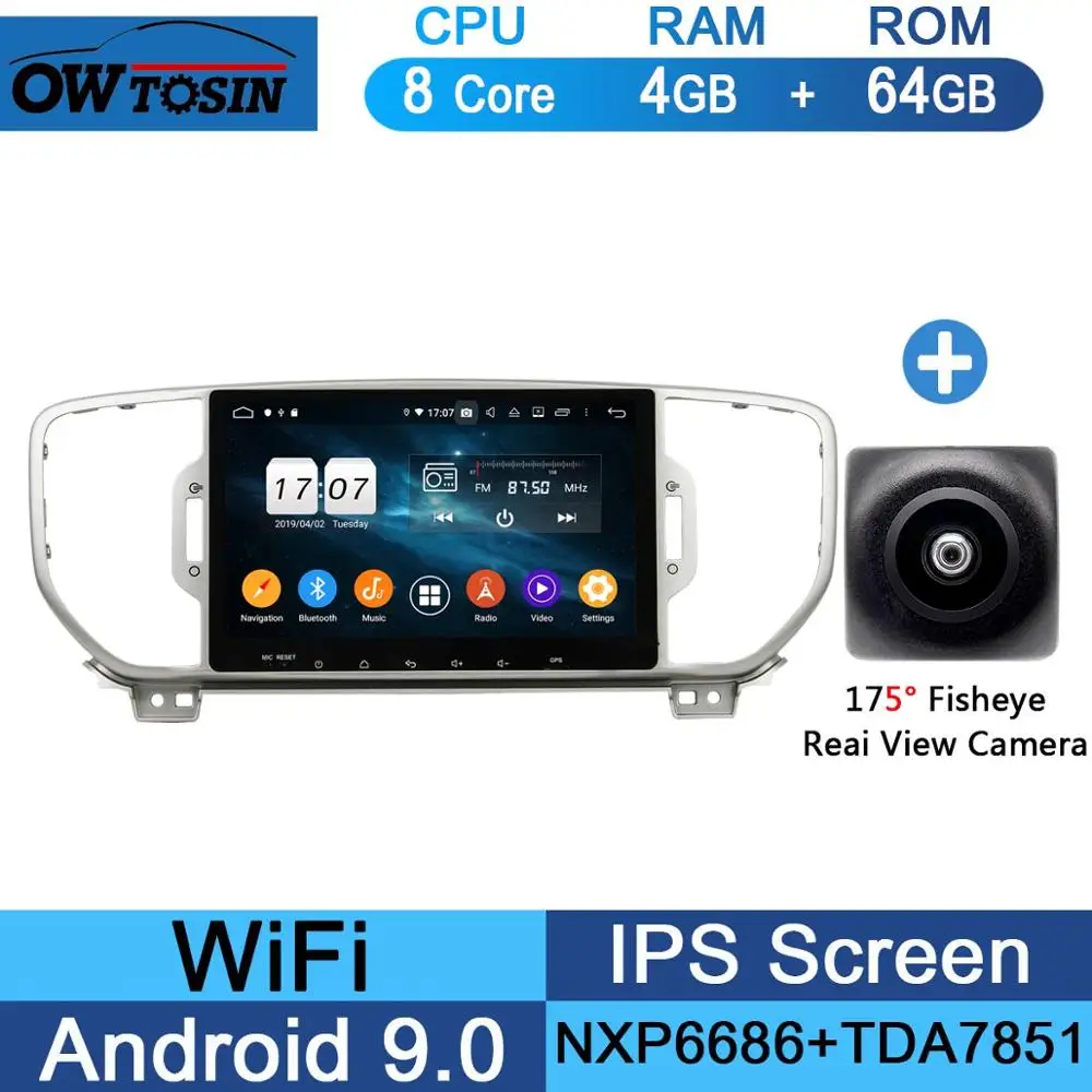 64G Fisheye Camera " ips 8 ядерный 4G+ 64G Android 9,0 автомобильный DVD мультимедийный плеер для Kia Sportage 4 KIA KX5 gps Радио Parrot BT DSP CarPlay - Цвет: 64G Fisheye Camera