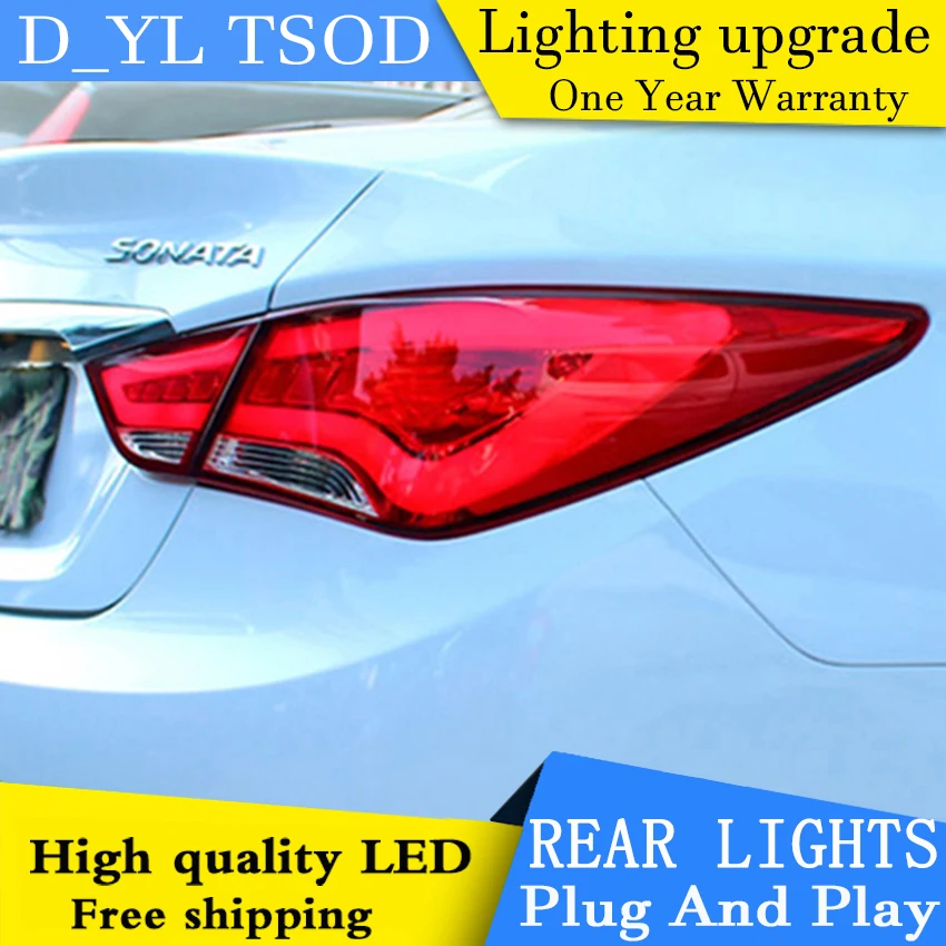 Автостайлинг аксессуары для Hyundai Sonata светодиодный задние фонари 2011-2014 8 задний