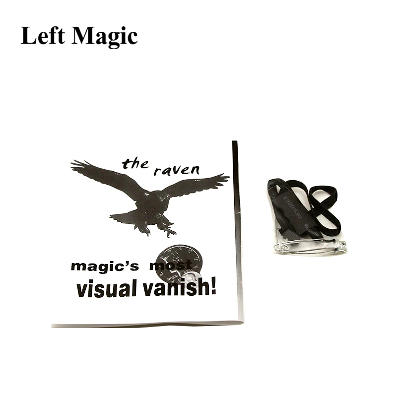 Бесшумная монета визуальные магические трюки Ворон игрушки реквизит Волшебный