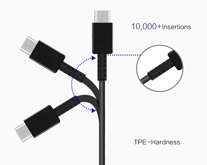 Samsung S8 S9 Plus usb type C кабель Galaxy Note 8 7 S 9 S 8 C 9 7 5 Pro быстрое зарядное устройство Быстрая зарядка type-C Зарядка данных