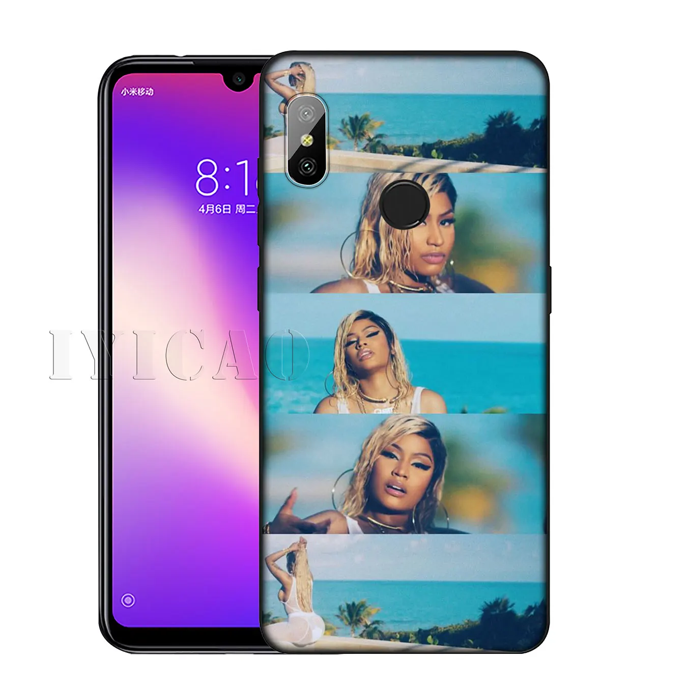 IYICAO Rap singer Nicki Minaj Soft Silicone Phone Case for Xiaomi Redmi K30 K20 8A 7A 6A 5A S2 GO Note 8 8T 7 5 6 Pro Cover |