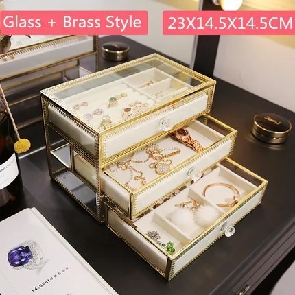 Style 3 Ящик для украшений, коробка для хранения косметики, держатель для сережек, кольцо, органайзер для браслетов чехол, домашняя акриловая стойка для хранения косметики - Цвет: Style 3