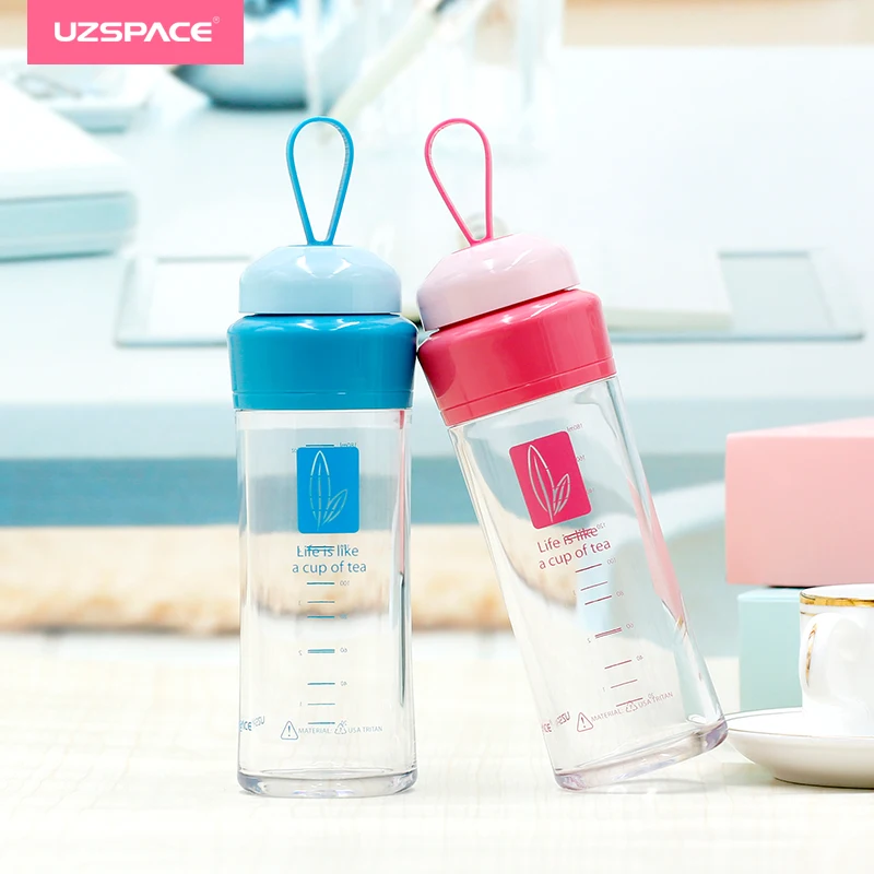 Портативные бутылки для воды UZSPACE креативные пластиковые напитков с чаем 120/180 мл -