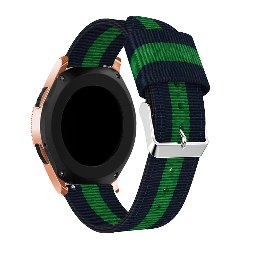 Ремешок нейлоновый для спортивных часов сменный плетеный браслет Samsung Galaxy Watch Active