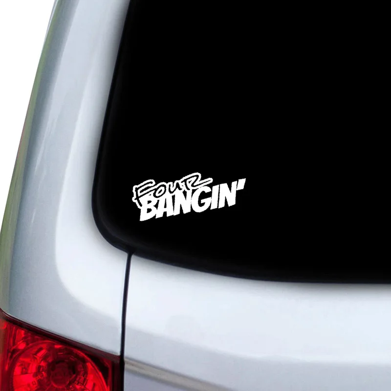 QYPF 15 см * 5 3 стильная крутая Автомобильная наклейка BANGIN на четыре автомобиля