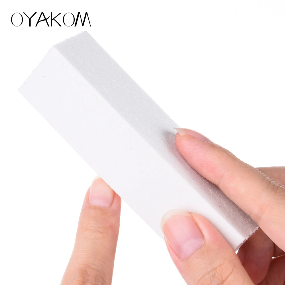 white OYAKOM пилочка для ногтей шлифовальный буферный блок для педикюра маникюрная полировка профессиональные пилочки для дизайна ногтей аксессуары для ногтей инструмент для красоты - Цвет: white