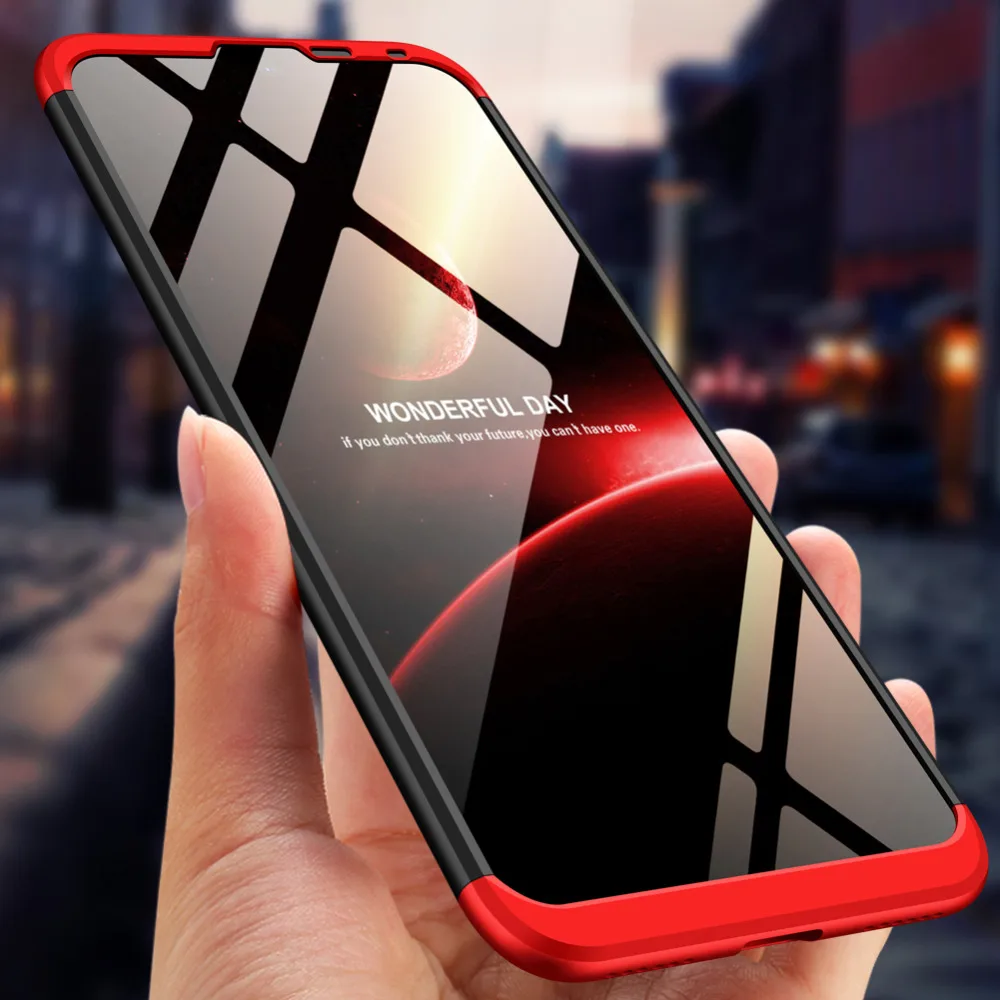 Твердый чехол с полной защитой на 360 градусов для Huawei Y7 Pro противоударный 2019 +