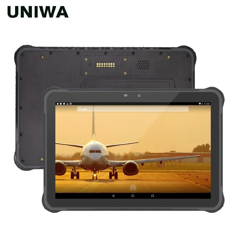 UNIWA T11 IP67 Waterproof Mobile Phone Rugged Tablet Android 7.0 RJ45 Port Hot-swappable battery 10.1 inch NFC Outdoor Tablet PC