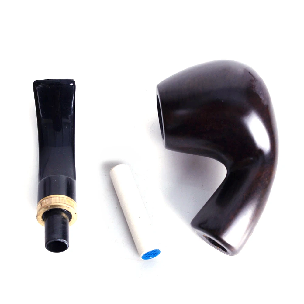 Ретро моделирование эбеновые трубы с активированным углем двойной фильтр дерево