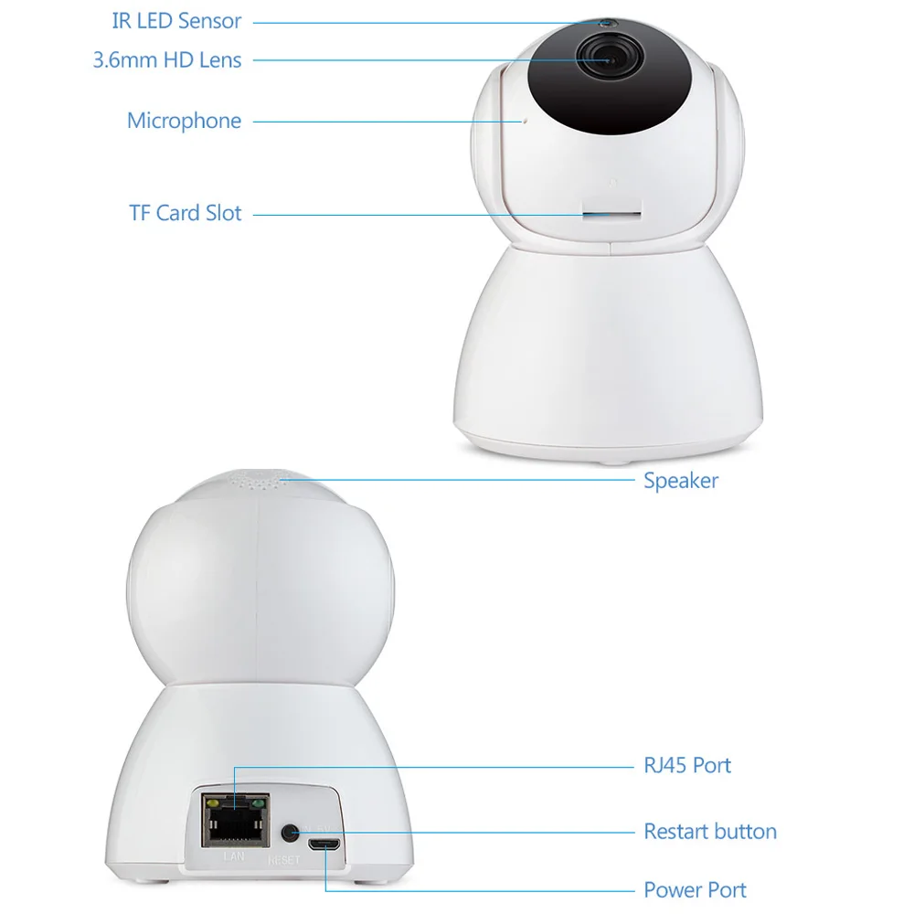 IP-камера LOFAM 1080P 2 Мп Wi-Fi ночное видение | Безопасность и защита